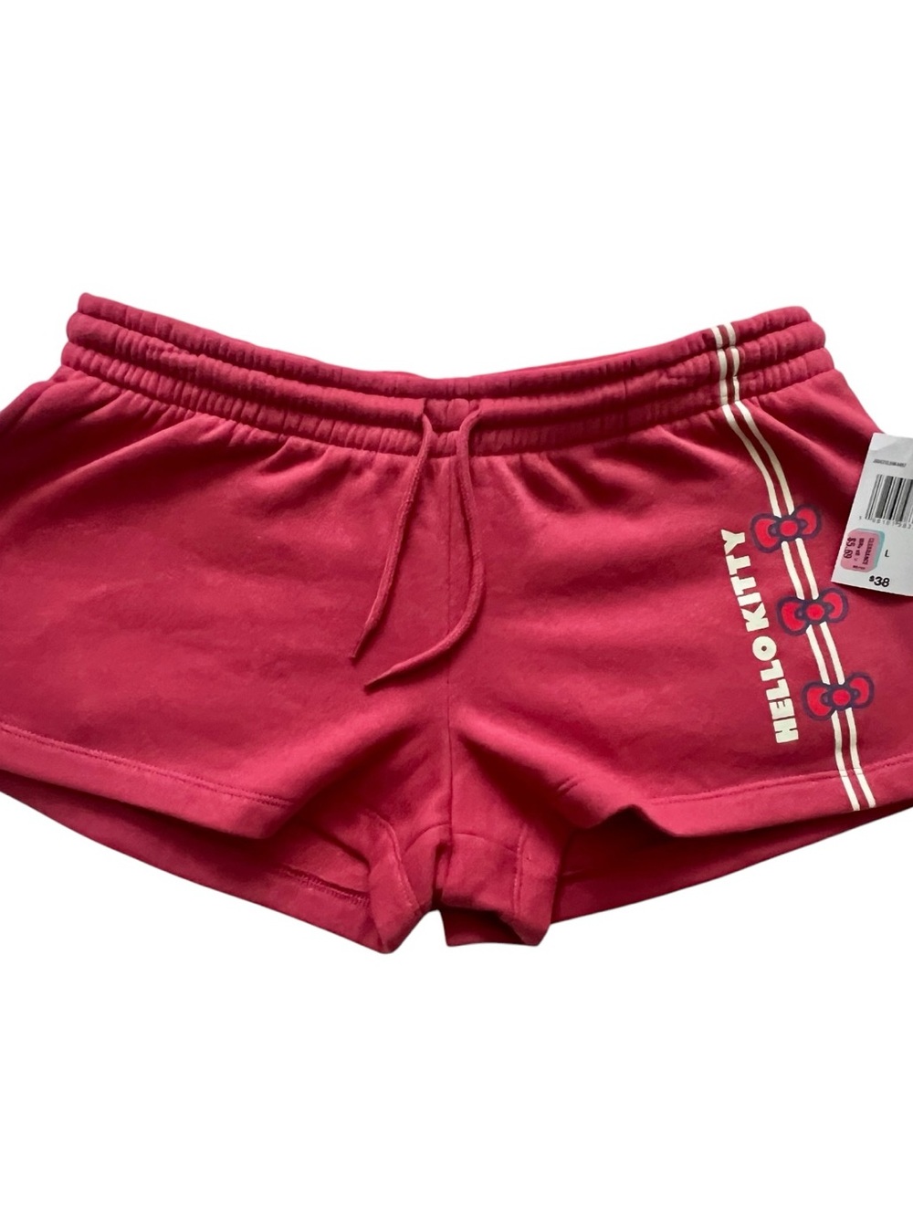 Hello Kitty Hot Pink Cozy Drawstring Athletic Shorts